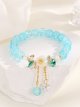 Flower Decor Beaded Bracelet