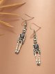 Skeleton Charm Drop Earrings