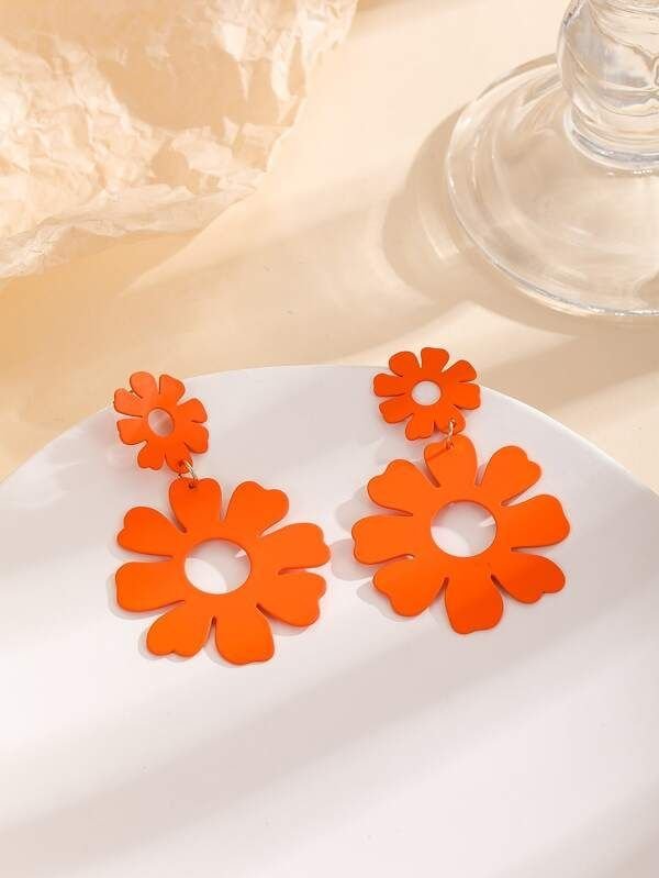 Flower Drop Earrings